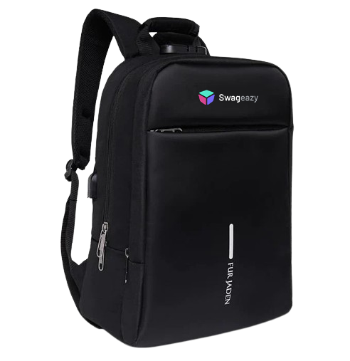 Fur Jaden Black Antitheft Backpack